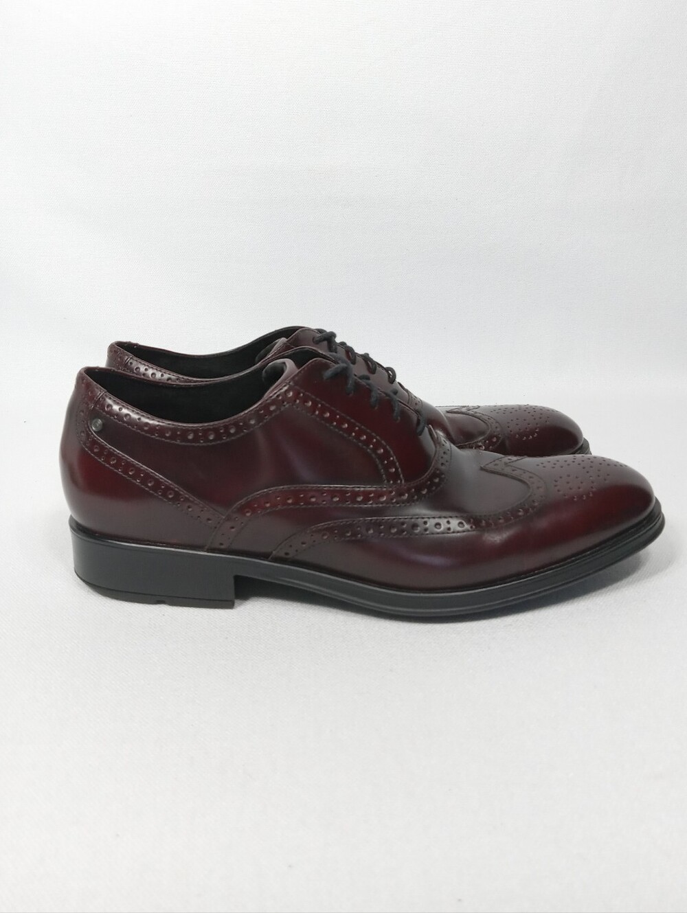 ROCKPORT Classic Men’s Wingtip Oxford Dress Shoes In Burgundy Size 10 - Picture 2 of 13